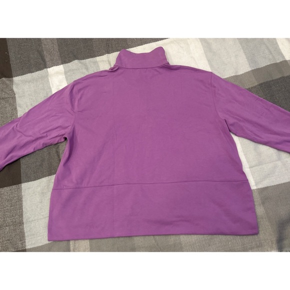 NWT RLX Ralph Lauren purple quarter zip golf sweater women’s sz L - Picture 6 of 6